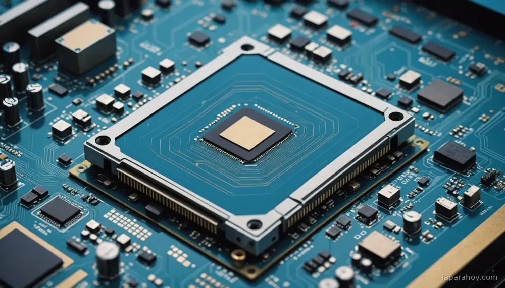 Ilustración generada con IA sobre: Los fabricantes chinos de chips IA suben precios ante escasez de memoria HBM importada