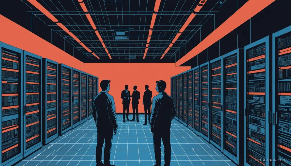 Ilustración generada con IA sobre: Clearview AI desarrolla InquiryIQ, herramienta con IA para perfilar personas a partir de una foto