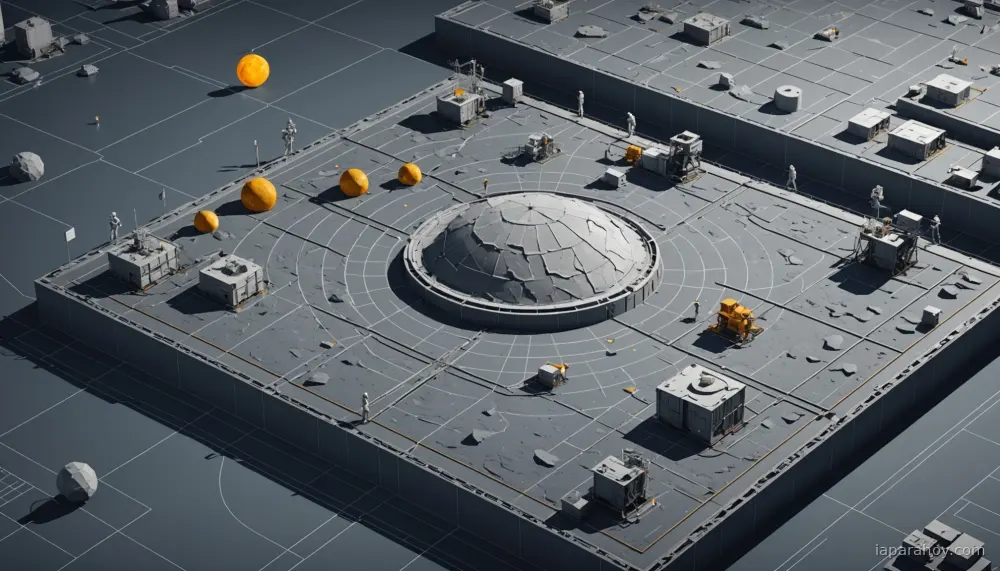 Ilustración generada con IA sobre: NASA e IBM crean un modelo fundacional de IA de código abierto para analizar datos lunares