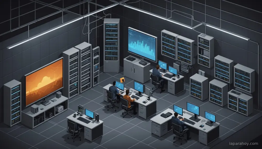 Ilustración generada con IA sobre: Google alerta de ciberataques con agentes de IA que ejecutan intrusiones completas en horas