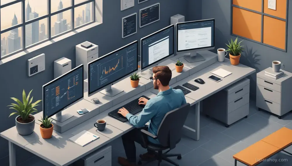 Ilustración generada con IA sobre: Google amplía Gemini API con ejecución en segundo plano y servidores MCP remotos