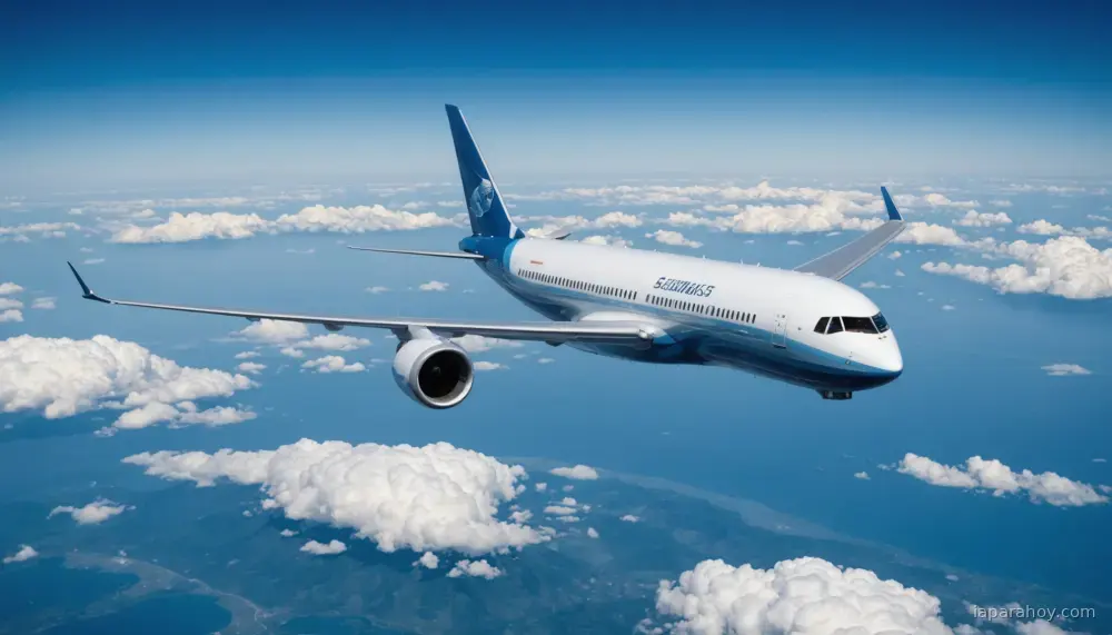 Ilustración generada con IA sobre: Google y Cathay Pacific amplían pruebas de IA para evitar estelas de condensación