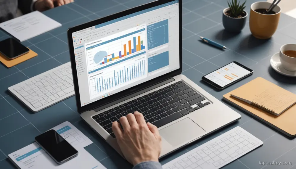 Ilustración generada con IA sobre: Google amplía funciones de Gemini en Workspace: voz en Gmail y conversión de hojas de cálculo en apps
