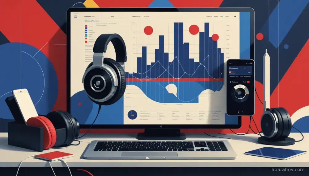 Ilustración generada con IA sobre: Google DeepMind lanza Gemini 3.5 Transcribe, modelo de voz a texto en tiempo real
