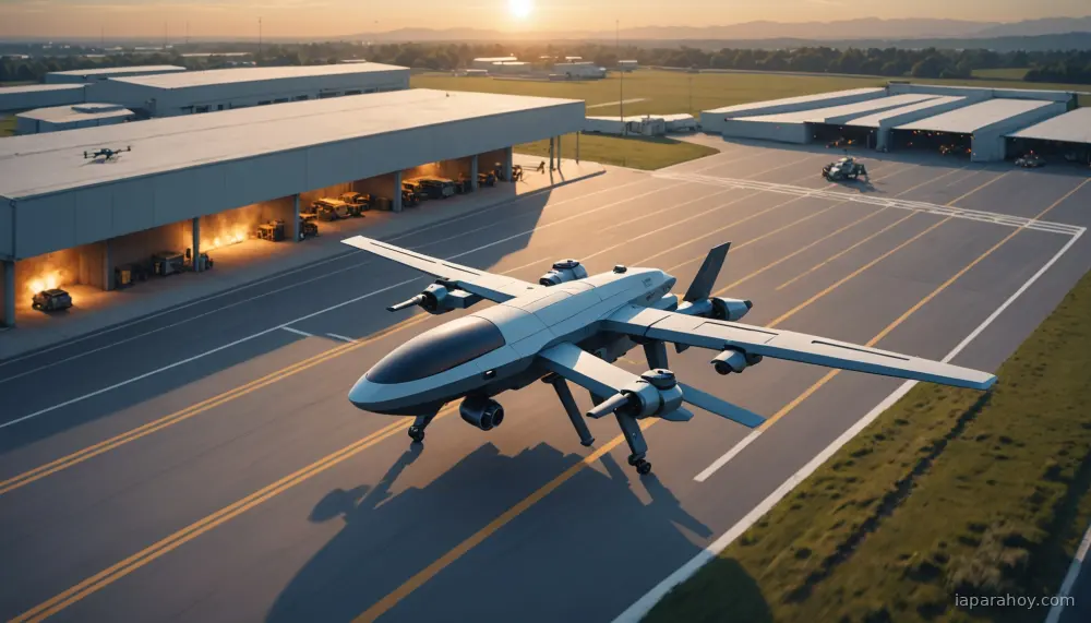 Ilustración generada con IA sobre: Empresa china Shengying Technology anuncia producción en masa de un dron interceptor asistido por IA a 320…