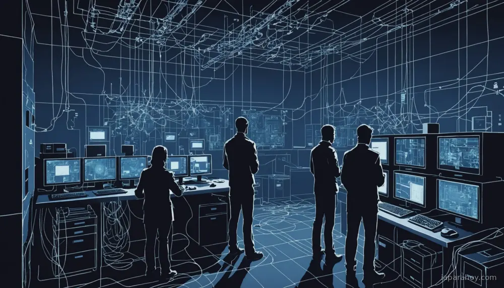 Ilustración generada con IA sobre: El CEO de Anthropic pide frenar el desarrollo de la IA por riesgo de 'automejora recursiva' descontrolada