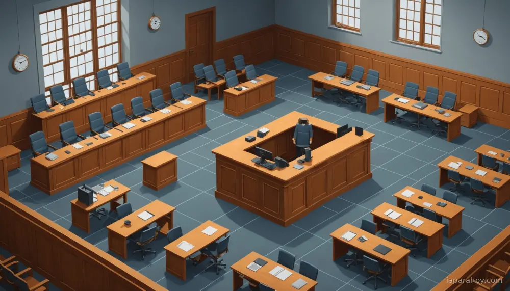 Ilustración generada con IA sobre: Tribunal Supremo de Nuevo México multa a un abogado por usar ChatGPT con testigos inventados en recurso de…