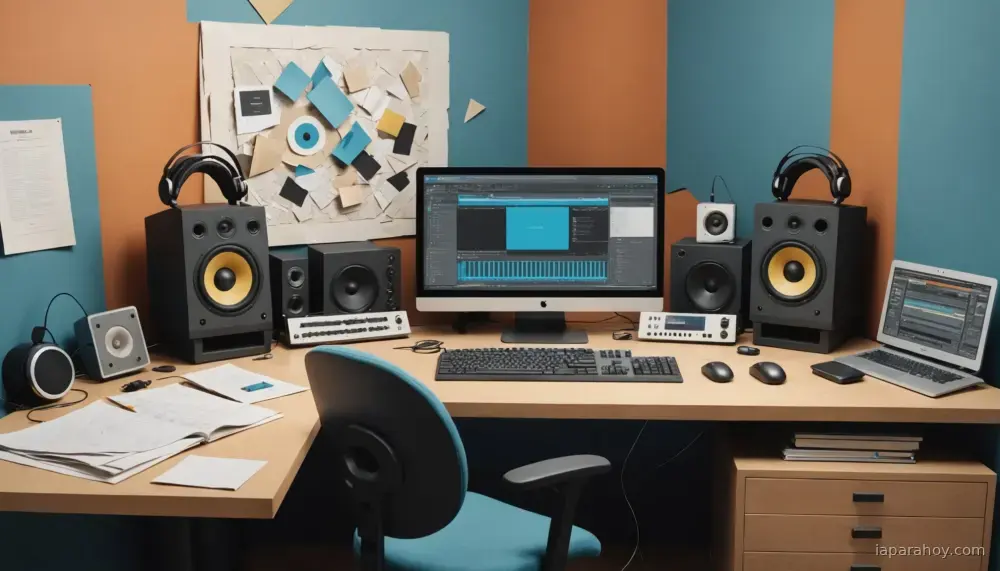 Ilustración generada con IA sobre: Google DeepMind lanza Lyria 3.5 en Google Flow Music con mejoras en musicalidad y control creativo