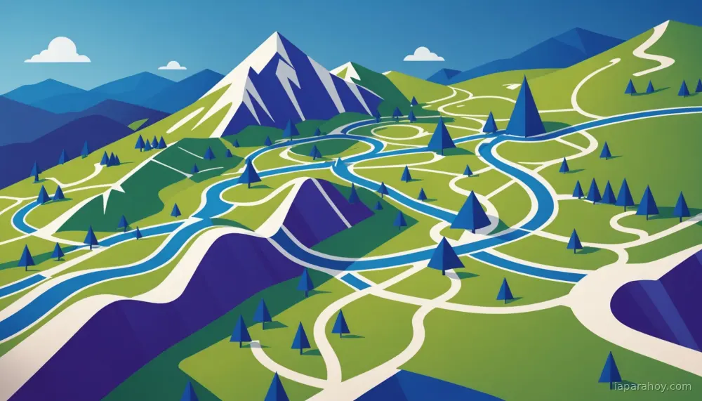 Ilustración generada con IA sobre: ChatGPT con GPT-6 Astra genera rutas de running personalizadas usando datos de OpenStreetMap
