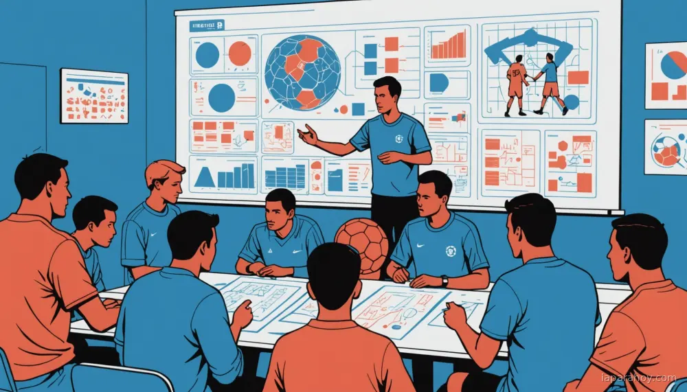 Ilustración generada con IA sobre: Google DeepMind presenta TacticAI, sistema de IA para asesorar tácticas de córneres en fútbol