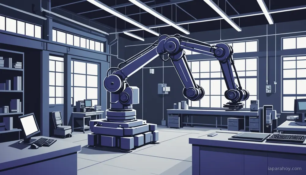 Ilustración generada con IA sobre: Google DeepMind presenta Gemini Robotics, modelos de IA para control directo de robots
