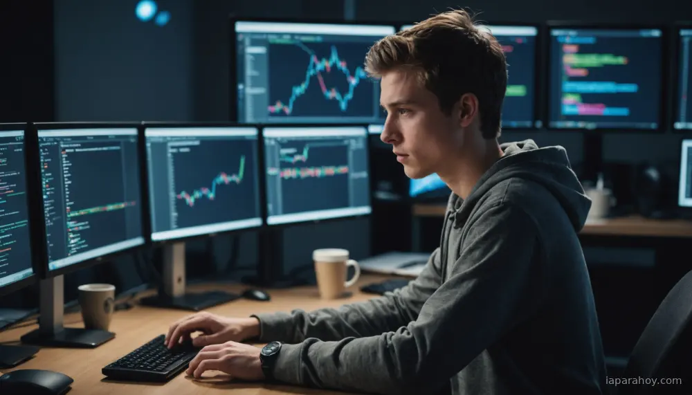 Ilustración generada con IA sobre: AlphaCode de DeepMind alcanza nivel competitivo en programación