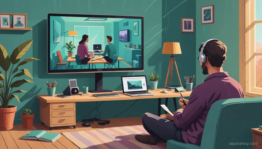 Ilustración generada con IA sobre: MuZero se aplica en YouTube para optimizar compresión de vídeo con 4% de reducción de bitrate