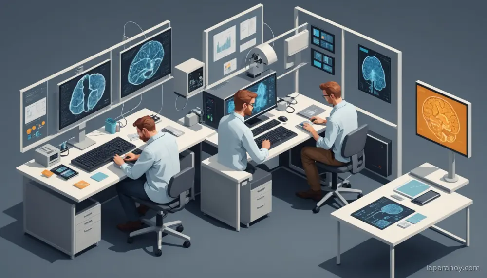 Ilustración generada con IA sobre: DeepMind argumenta que la neurociencia es esencial para avanzar en IA