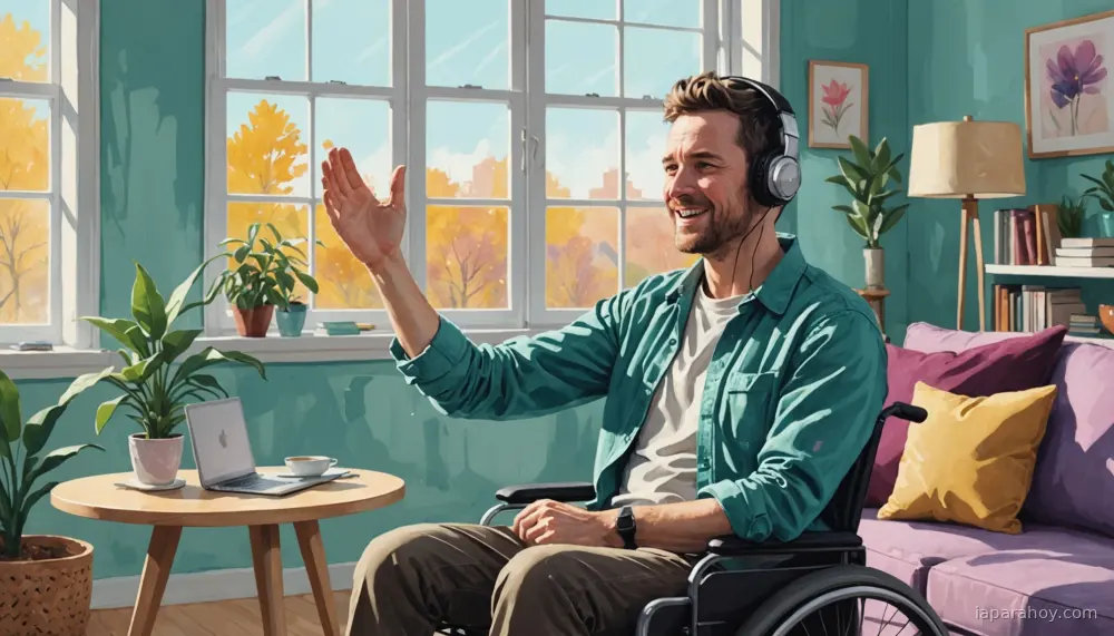 Ilustración generada con IA sobre: DeepMind recrea la voz original de una persona con ELA usando WaveNet