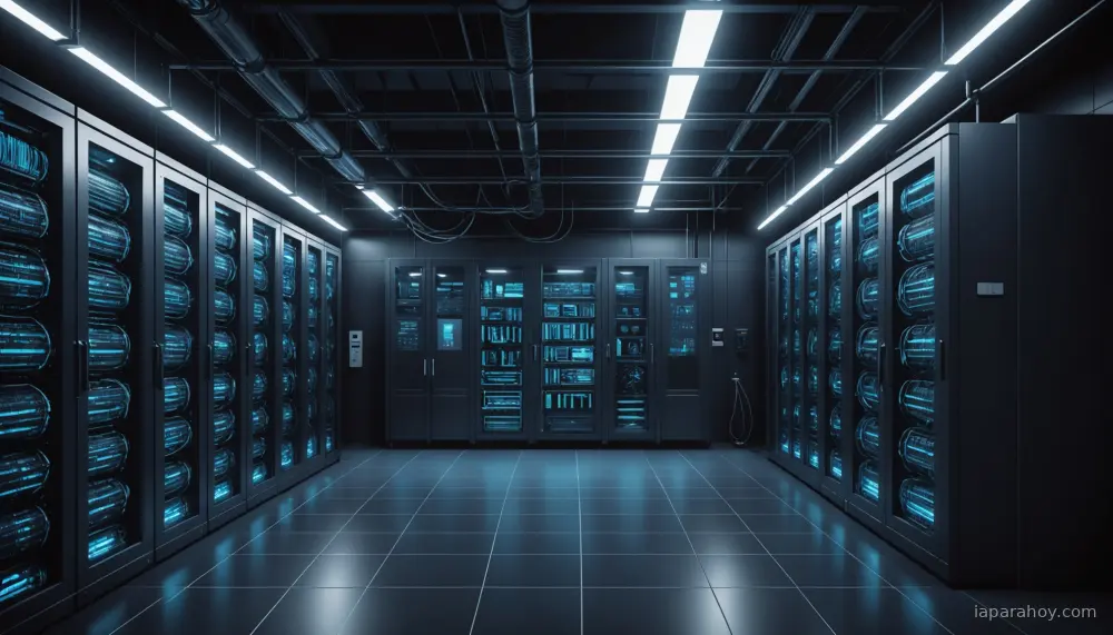 Ilustración generada con IA sobre: Google DeepMind despliega IA autónoma para control directo de refrigeración en centros de datos