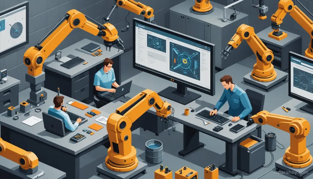Ilustración generada con IA sobre: Gato, agente multimodal de DeepMind que domina tareas de texto, visión y robótica