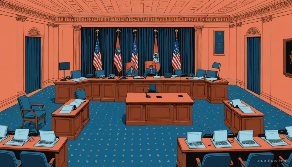 Ilustración generada con IA sobre: Sanders y Casar proponen ley en EE. UU. para prohibir la superinteligencia artificial