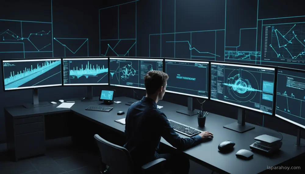 Ilustración generada con IA sobre: DeepMind presenta metodología estándar para evaluar agentes multimodales interactivos
