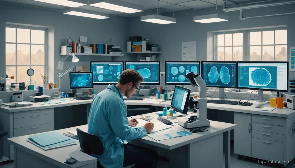 Ilustración generada con IA sobre: DeepMind expande AlphaFold DB a 200 millones de estructuras de proteínas