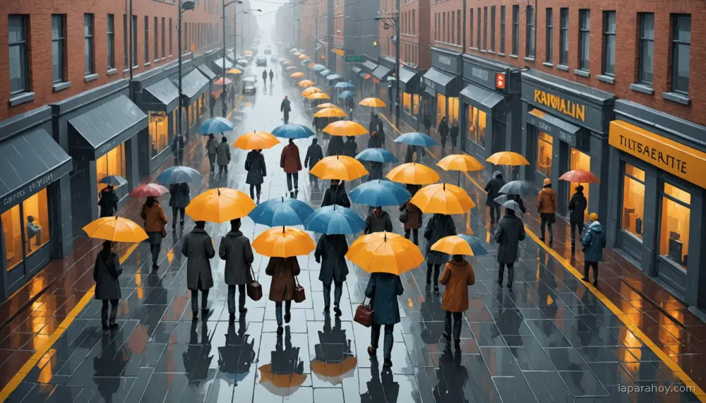 Ilustración generada con IA sobre: Google DeepMind mejora predicción de lluvia a corto plazo con modelos generativos