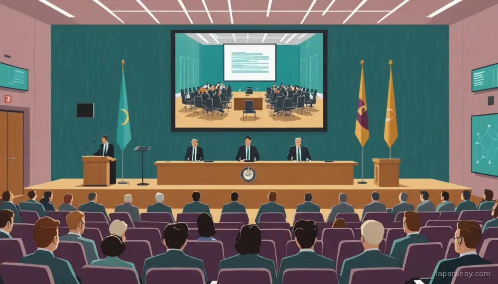 Ilustración generada con IA sobre: Bill Gates pide regulación gubernamental de la IA ante riesgos catastróficos y laborales