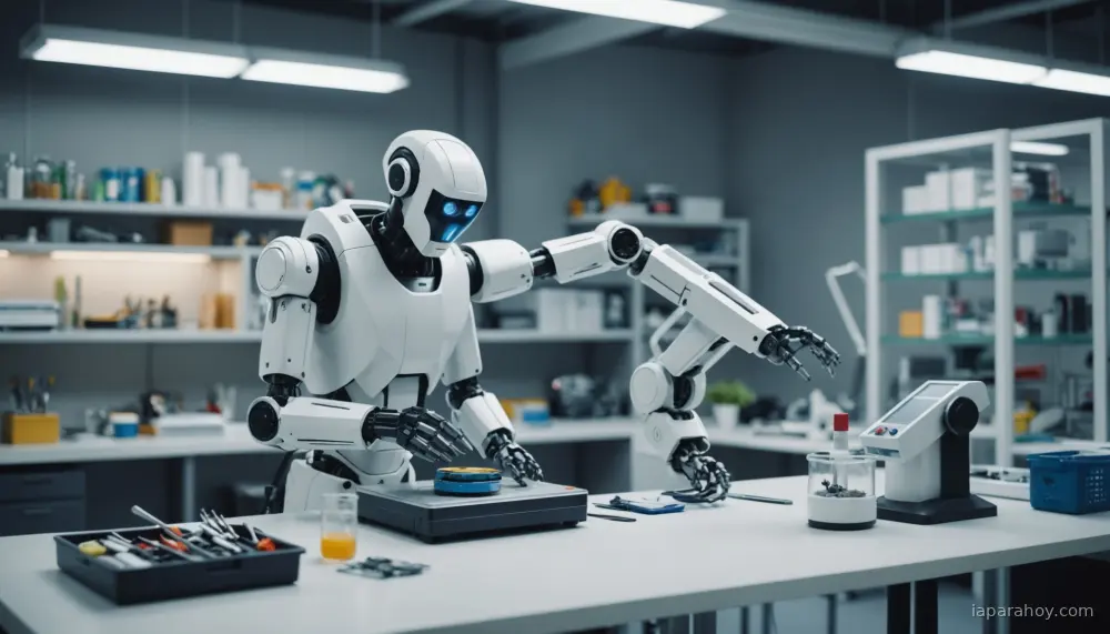 Ilustración generada con IA sobre: DeepMind presenta RT-2: modelo de visión-lenguaje-acción para control robótico generalizable