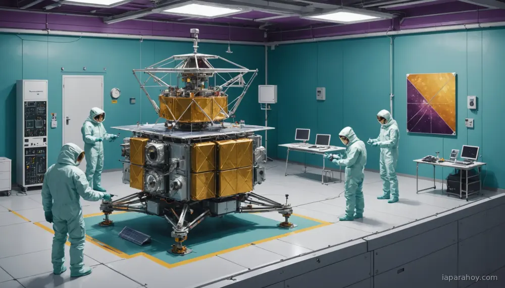 Ilustración generada con IA sobre: Google lanzará su primer satélite con chips TPU de IA en órbita la próxima semana