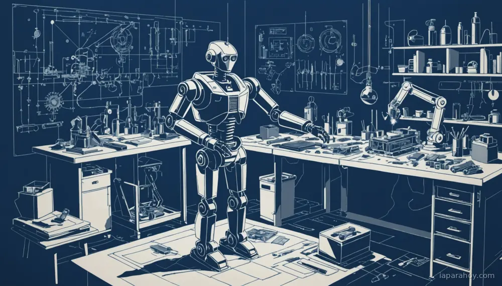 Ilustración generada con IA sobre: DeepMind presenta R2D3, agente de aprendizaje por refuerzo con demostraciones para tareas complejas