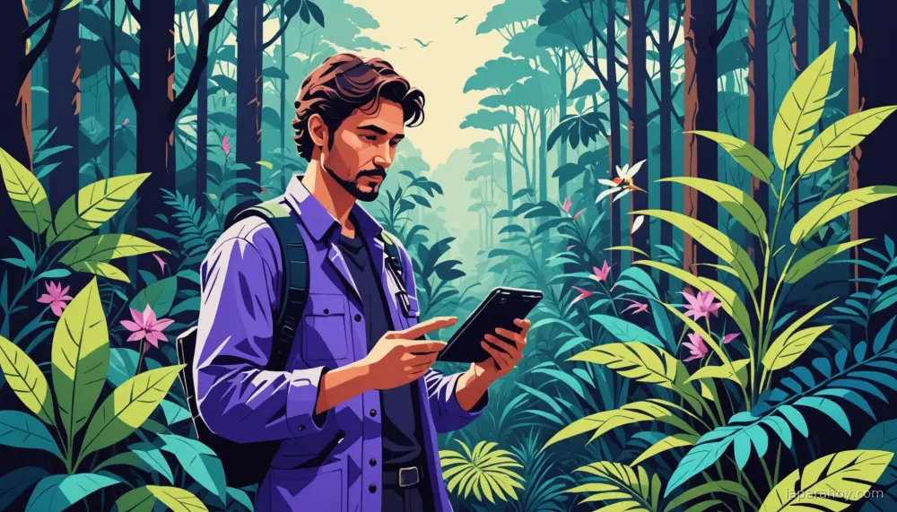 Ilustración generada con IA sobre: Google DeepMind lanza actualización de Perch para analizar audio de especies en peligro