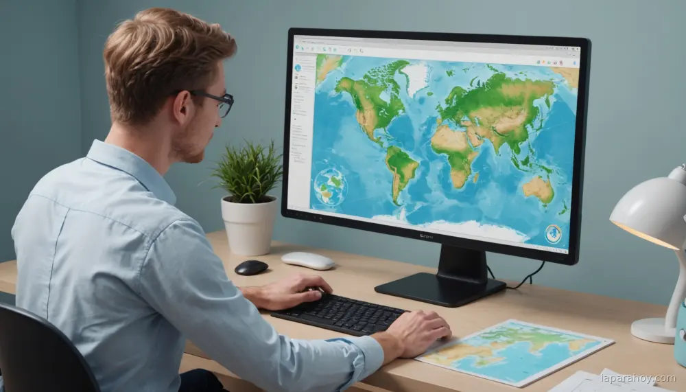 Ilustración generada con IA sobre: Google DeepMind lanza AlphaEarth Foundations para mapeo planetario en alta resolución
