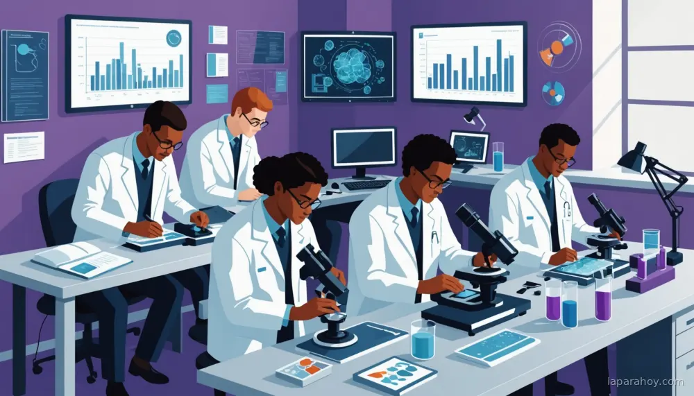 Ilustración generada con IA sobre: AlphaFold: cinco años de impacto científico global y reconocimiento Nobel