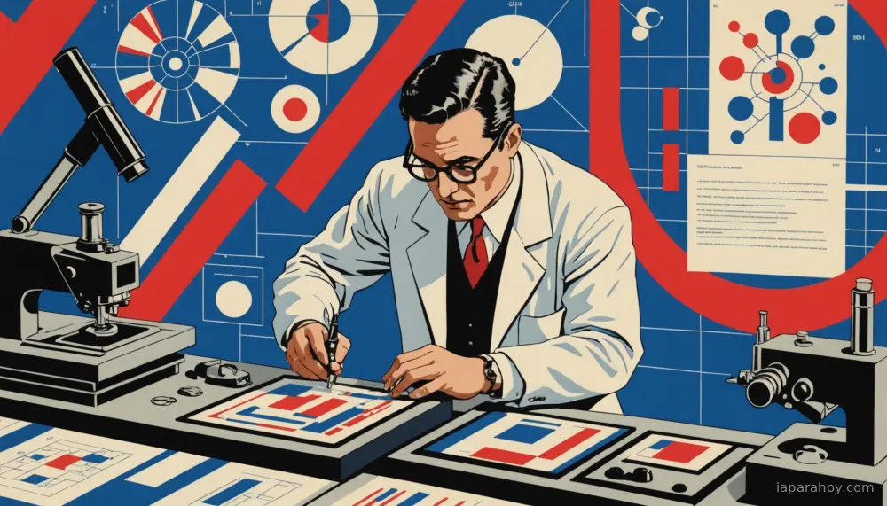 Ilustración generada con IA sobre: DeepMind lanza Co-Scientist para acelerar descubrimiento en investigación biomédica