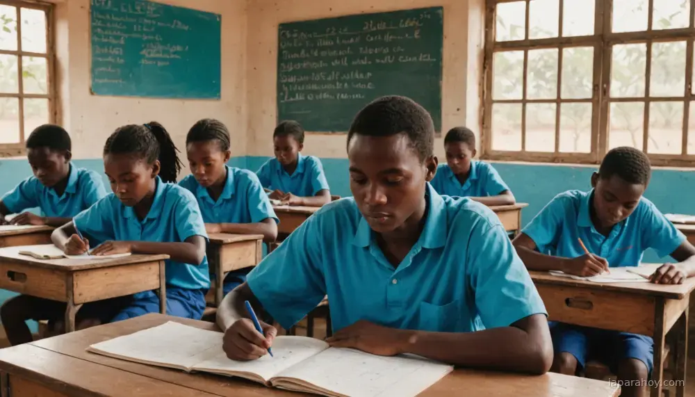 Ilustración generada con IA sobre: Ensayo en Sierra Leona: Gemini mejora matemáticas en alumnos 1.2-2.5 años en ocho semanas