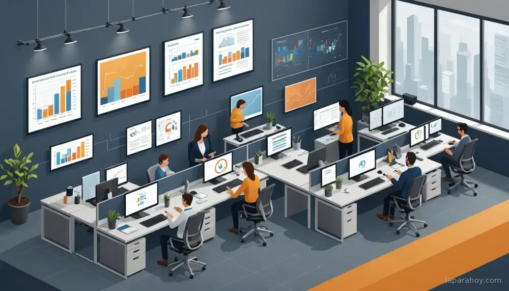 Ilustración generada con IA sobre: IBM Research: enrutar modelos en agentes de IA es un problema de optimización de sistemas