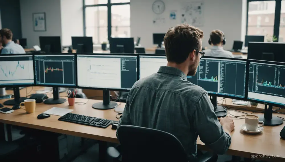 Ilustración generada con IA sobre: Cohere lanza North Mini Code, modelo especializado en codificación para agentes de software