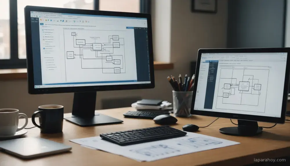 Ilustración generada con IA sobre: Microsoft publica guía para crear agentes IA sin código en Copilot