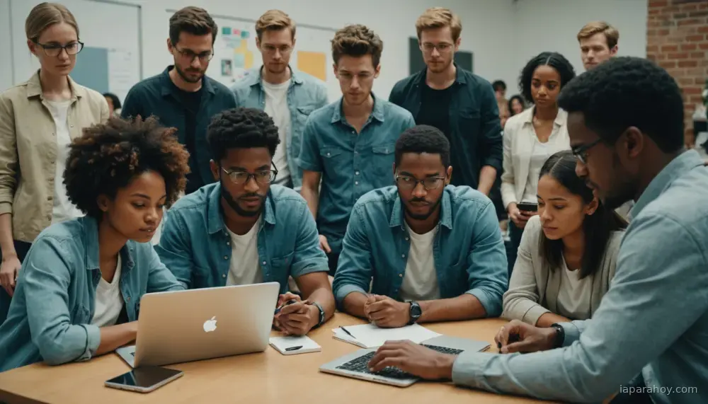 Ilustración generada con IA sobre: Microsoft crea herramienta para que comunidades controlen cómo las representa la IA