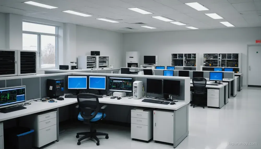 Ilustración generada con IA sobre: Meta presenta laboratorio de infraestructura para hardware de próxima generación de IA