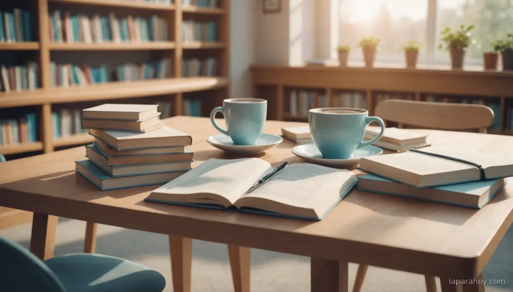 Ilustración generada con IA sobre: Reseña de siete libros en español sobre inteligencia artificial