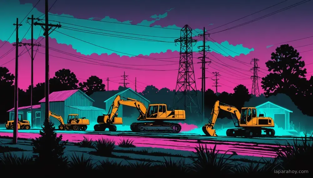 Ilustración generada con IA sobre: Meta expande su centro de datos en Luisiana a 5 GW y destina $50.000 millones en infraestructura de IA