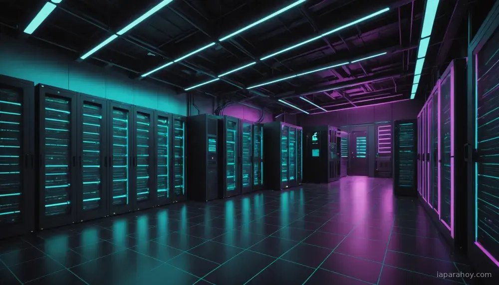 Ilustración generada con IA sobre: Meta y sector abogan por estándares abiertos de infraestructura de centros de datos para IA